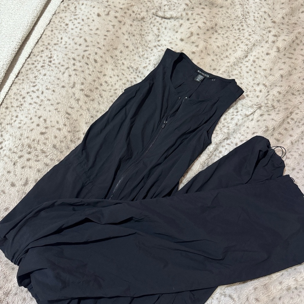 Athleta Black Sleeveless Jumpsuit - Picture 5 of 6